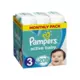 PAMPERS Active Baby Velikost 3, 6 - 10 kg, 208 kos plenice