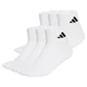 Nogavice adidas Cushioned Essentials Ankle Socks 6 Pair Pack White L