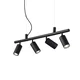 Ideal Lux - LED luster na sajli DYNAMITE 4xGU10/7W/230V CRI 90 crna