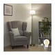 Brilagi - LED Stojeća lampa CERIA 1xE27/40W/230V O 25 cm bela/matni hrom