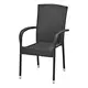 Stacking chair haldbjerg steel/petan crna ( 3700116 )