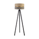 Duolla - Stojeća lampa DUO 1xE27/60W/230V prečnik 44 cm bež/siva/wenge