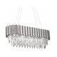 Pipe Organ Crystal Chrome - Long Chandelier - dolg kristalni lestenec 80cm krom