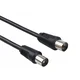 IEC antenski kabel 5 m črne barve