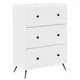 Vidaxl Predalna omara Bela 66 x 34,5 x 90 cm Inženirski les