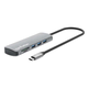 MANHATTAN Priključna postaja USB-C 9v1, 1xHDMI, 2xUSB-C, 3xUSB, 1xRJ45, bralnik kartic SD, siva