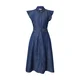 TOMMY HILFIGER Dolga srajca Fit And Flare Midi moder denim