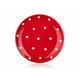 Banquet Keramični desertni krožnik DOTS 18,6 cm, rdeč, komplet 6 kosov