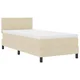 Vidaxl Box Spring Bed with Mattress & LED Bež 100x200 cm Tkanina