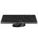A4 TECH F1010 FSTYLER USB YU siva tastatura + USB sivi miš (TAS01336)