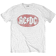 AC/DC Majica Oval Logo Vintage Unisex White XL