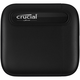 Eksterni SSD Crucial X6, 2TB, USB-C 3.2, crni