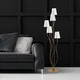 Opviq Podna lampa Bonibon-13240, 44 x 44 x 160 cm 5 x E14, Zlatne boje