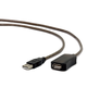 Gembird USB A/USB A M/F 5m USB kabel USB 2.0 Crno