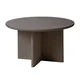 Sivorjava okrogla klubska mizica o 80 cm Palma – Unique Furniture