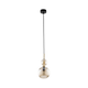 Luster na sajli SOPHIA 1xE14/10W/230V crna/zadimljeno bež