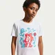 Nike K NSW TEE BOXY MLT SPT, maja o.kr, bela IO1995