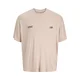 JACK & JONES Majica JCOCNZ BERLIN greige/črna