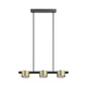LED luster na sajli MIRELLA 3xGX53/6W/230V zlatna/crna