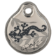 Rogz ID privezak za pse Silver Gecko - S