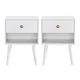 Songmics Set nočnih omaric 2 kosa 28x39x55 cm bela