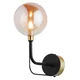 Jupiter 1887 - Zidna lampa ERIS 1xG9/14W/230V zlatna/crna/zadimljeno bež