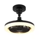 Globo 03680S - LED prigušiva plafonski ventilator LIDEA LED/20W/230V 3000-6500K crna+daljinski upravljač