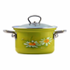 Emajliran lonec ¤16cm 2,1 L DAISY s pokrovom