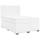vidaXL vidaXL Box spring postelja z vzmetnico bel 140x190 cm umetno usnje, (21306790)