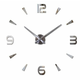 Ikonka Stenska ura velika 80-120cm srebrna 4 številke
