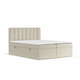 Bež boxspring postelja s prostorom za shranjevanje 180x200 cm Novento – Maison de Reve