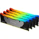 Kingston RAM memorija DDR4 128GB (4x32GB) 3600MHz [FURY RENEGADE RGB],CL18 1.35V, 288-Pin 2Rx8,  w/RGB Heatsink, XMP KF436C18RB2AK4/128