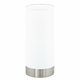 EGLO 95118 | Eglo_Pasteri_W Eglo stolna svjetiljka 25,5cm sa tiristorski dodirnim prekidačem 1x E27 bijelo mat, bijelo, poniklano mat