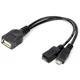 PremiumCord Redukcijski kabel USB USB A/ženska+Micro USB/ženska - Micro USB/ženska OTG