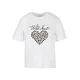 Miss Tee Majica Wild Heart Leo rjava / črna / bela