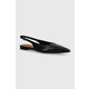Kožne balerinke Vagabond Shoemakers HERMINE boja: crna, s otvorenom petom
