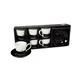 Sigma Set šoljica za kafu 180ml 6/1 porcelan Star rxg-n24106a, Belo-crni