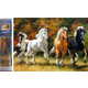 Norimpex - Puzzle Diamantna slika: Štirje konji v galopu 30x40cm - 1 - 39 kosov