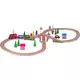 Wooden figure of 8 train set with electric machine 8591864911219