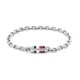 TOMMY HILFIGER Zapestnica Bruce marine / temno rdeča / srebrna / bela