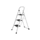 Songmics Stopnice z 3 stopnjami 465x117x45 cm bele barve