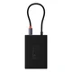 BASEUS 8-v-1 HUB adapter HDMI DisplayPort VGA USB-A USB-C - siva