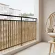 vidaXL Vrtna ograja Karbonizirano 500 x 100 cm Trsje