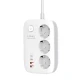 Produzni kabl LDNIO SE3436 3250W EU 3 uticnice + 2xUSB QC 60W/ 2xPD 65W/ PPS/ GaN 2m beli