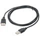 Akyga Akyga USB kabel USB-A vtič\, USB-A vtičnica 1.80 m črna AK-USB-07, (20578059)