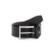 Tommy Hilfiger za moške. AM0AM08361 Usnjeni pas Hampton 4.0 Black (105 cm), Črna, Priložnostno