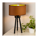 Duolla - Stona lampa OVAL VEGAN 1xE27/15W/230V prečnik 30 cm braon