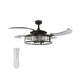 FANAWAY 212927 - LED plafonski ventilator CLASSIC 3xE27/4W/230V crni + daljinski upravljač