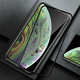 Zaščitno kaljeno steklo 3D z okvirjem za Apple iPhone XS Max – črno
