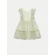Abel & Lula Poletna obleka 5046 Zelena Regular Fit